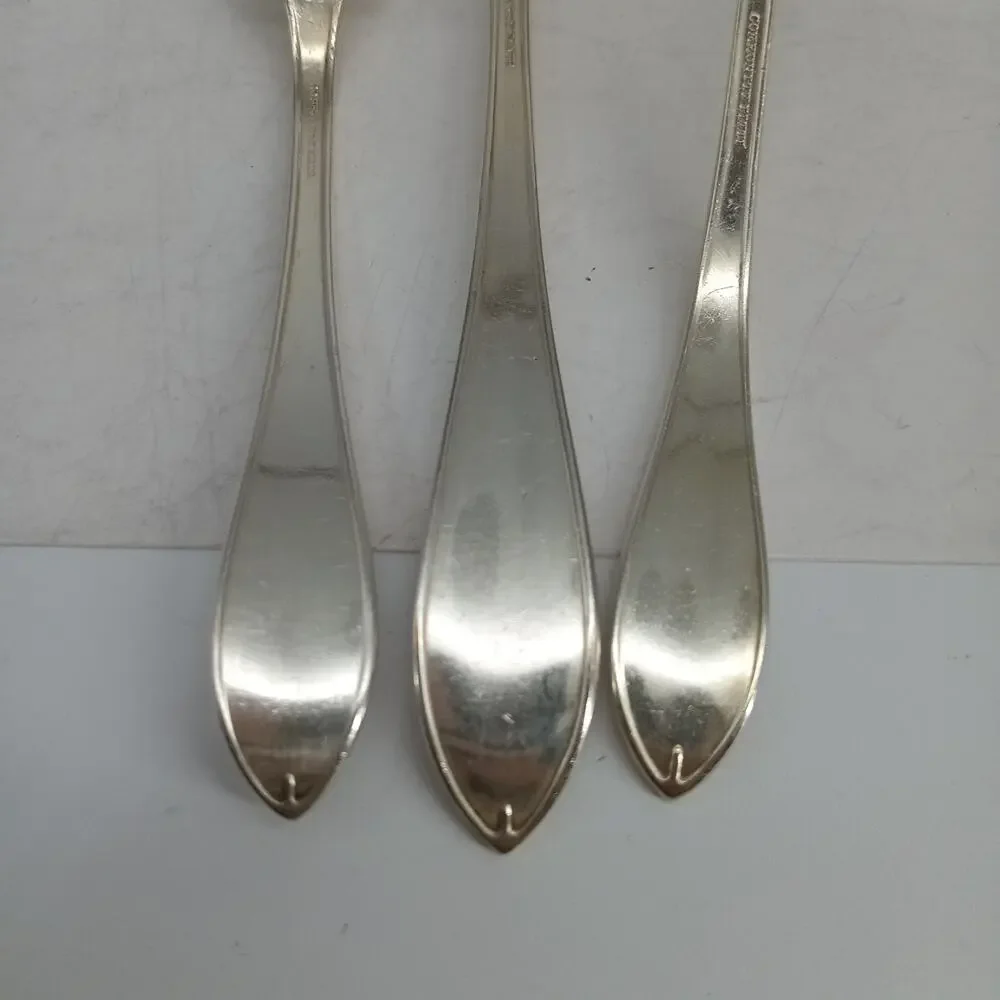 3X Serving Oneida Silverplate SHERATON DINNER Ladle Meat Fork Community Plate